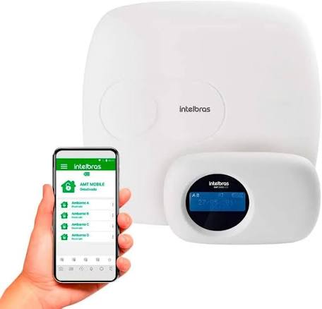 Central de alarme Intelbras com controle via aplicativo